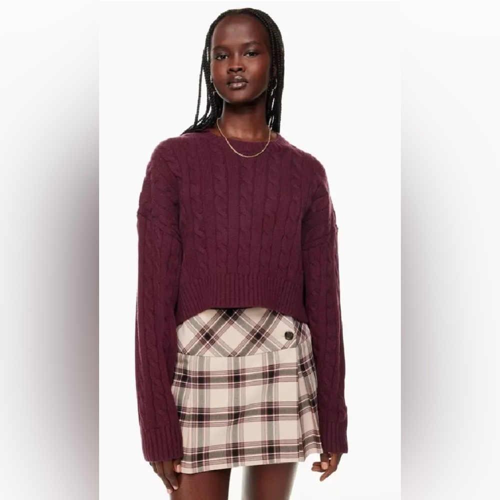 Aritzia Sunday Best Peggy Cropped Sweater